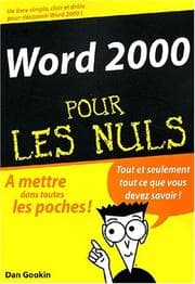 Tapa de Word 2000 pour les nuls