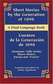 Tapa de Short Stories by the Generation of 1898 - Cuentos de la Generación de 1898