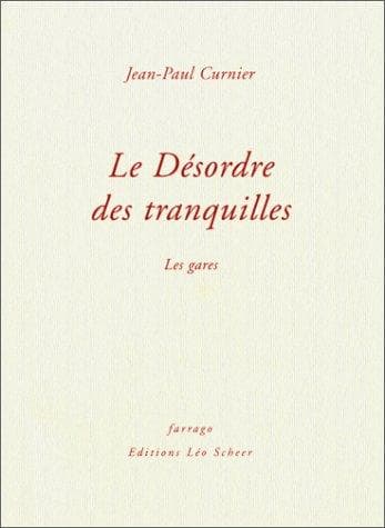Tapa de Le Désordre des tranquilles