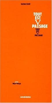 Tapa de Tout est paysage