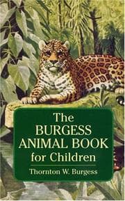 Tapa de The Burgess animal book for children
