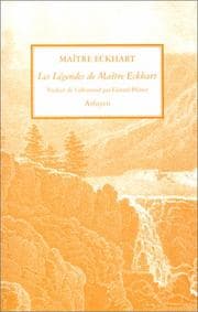 Tapa de Les Légendes de maître Eckhart