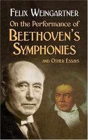 Tapa de On the Performance of Beethoven's Symphonies and Other Essays