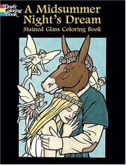 Tapa de A Midsummer Night's Dream Stained Glass Coloring Book
