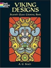 Tapa de Viking Designs Stained Glass Coloring Book