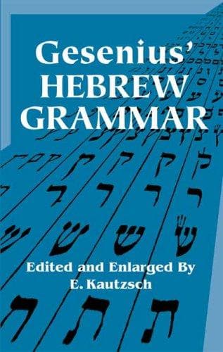 Tapa de Gesenius' Hebrew grammar