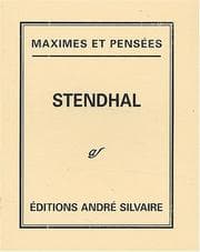 Tapa de Stendhal maximes et pensees