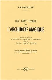 Tapa de Les Sept Livres de l'archidoxe magique
