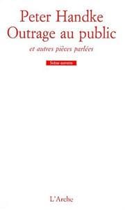 Tapa de Outrage au public et autres pièces parlées