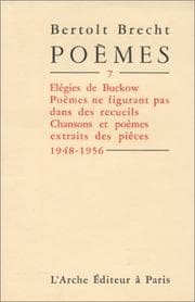 Tapa de Poèmes 1948-1956, tome 7