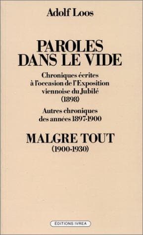 Tapa de Paroles dans le vide - Malgré tout
