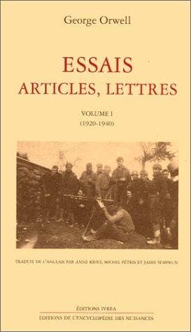 Tapa de Essais, articles, lettres, tome 1