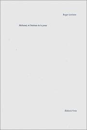 Tapa de Mallarmé et l'écriture de la prose