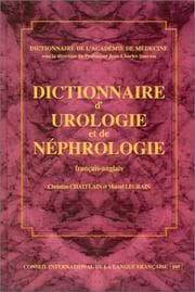 Tapa de Dictionnaire d'urologie et de néphrologie
