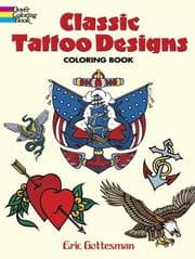 Tapa de Classic Tattoo Designs Coloring Book