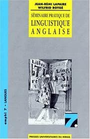 Tapa de Séminaire pratique de linguistique anglaise