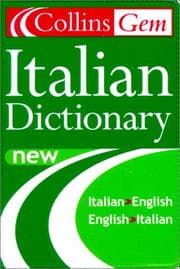 Tapa de Italian dictionary