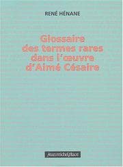 Tapa de Glossaire des termes rares dans loeuvre dAim?? C??saire