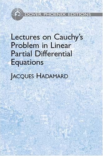 Tapa de Lectures on Cauchy's problem in linear partial differential equations