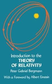 Tapa de Introduction to the theory of relativity