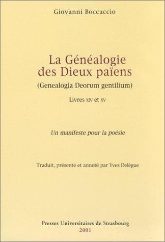 Tapa de La Généalogie des Dieux païens - Genealogia Deorum Gentilium, livres 14 et 15