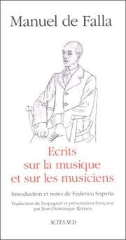 Tapa de Ecrits sur la musique et sur les musiciens