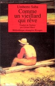 Tapa de Comme un vieillard qui rêve. Nouvelles