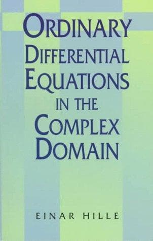 Tapa de Ordinary differential equations in the complex domain