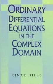 Tapa de Ordinary differential equations in the complex domain