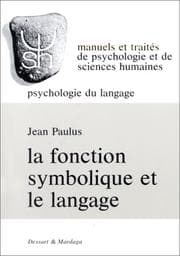 Tapa de La fonction symbolique et le langage