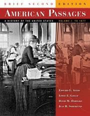 Tapa de American Passages: A History of the United States, Brief Edition, Volume I