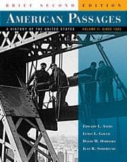 Tapa de American Passages: A History of the United States, Brief Edition, Volume II