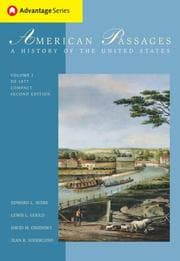 Tapa de Thomson Advantage Books: American Passages: History of the United States, Compact, Volume I