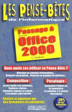 Tapa de Passage à Office 2000