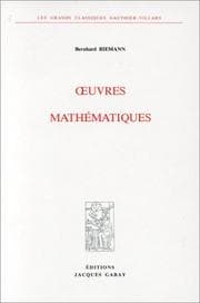 Tapa de Â¦uvres mathÃ©matiques