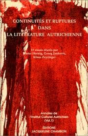 Tapa de Continuités et ruptures dans la littérature autrichienne