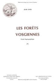Tapa de Forets vosgiennes etude biogeograph(les)