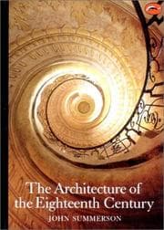 Tapa de The Architecture of the Eighteenth Century