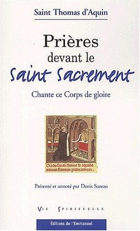 Tapa de Prieres devant le saint sacrement
