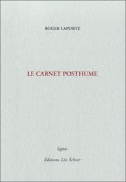 Tapa de Le Carnet posthume