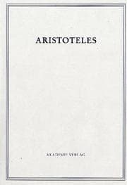 Tapa de Aristoteles Werke in Deutscher Uebersetzung Begruendet Von Ernst Grumach