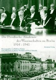 Tapa de Die Preussische Akademie der Wissenschaften zu Berlin 1914-1945