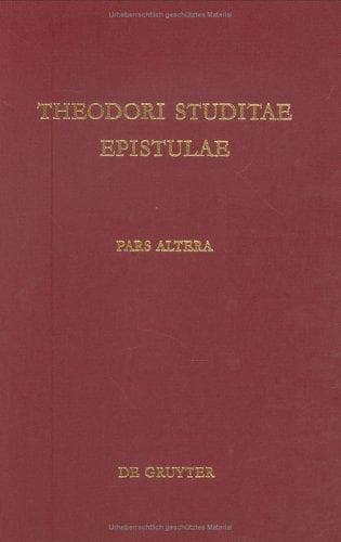 Tapa de Theodori Studitae Epistulae