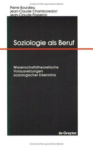Tapa de Soziologie Als Beruf