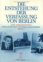 Tapa de Die Entstehung der Verfassung Von Berlin