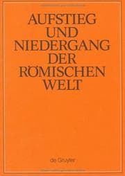 Tapa de Aufstieg und Niedergang der römischen Welt (ANRW)