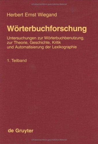 Tapa de Worterbuchforschung
