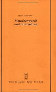 Tapa de Menschenwürde und Strafvollzug