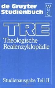 Tapa de Theologische Realenzyklopadie