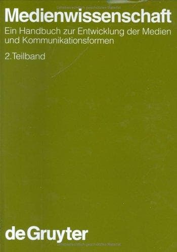 Tapa de Medienwissenschaft. 2. Teilband